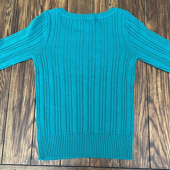 EUC Arizona size M teal sweater - Picture 2 of 7